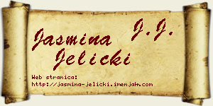 Jasmina Jelicki vizit kartica